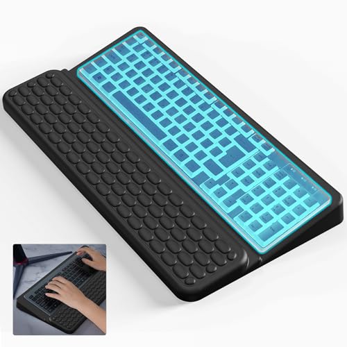 Keyboard Stand for Desktop, Keyboards Wrist Rest, Ergonomic Keyboards Holder for Easy Typing Working, Wrist pad for Keyboards with Comfortable Wrist Rest for Keyboard Black