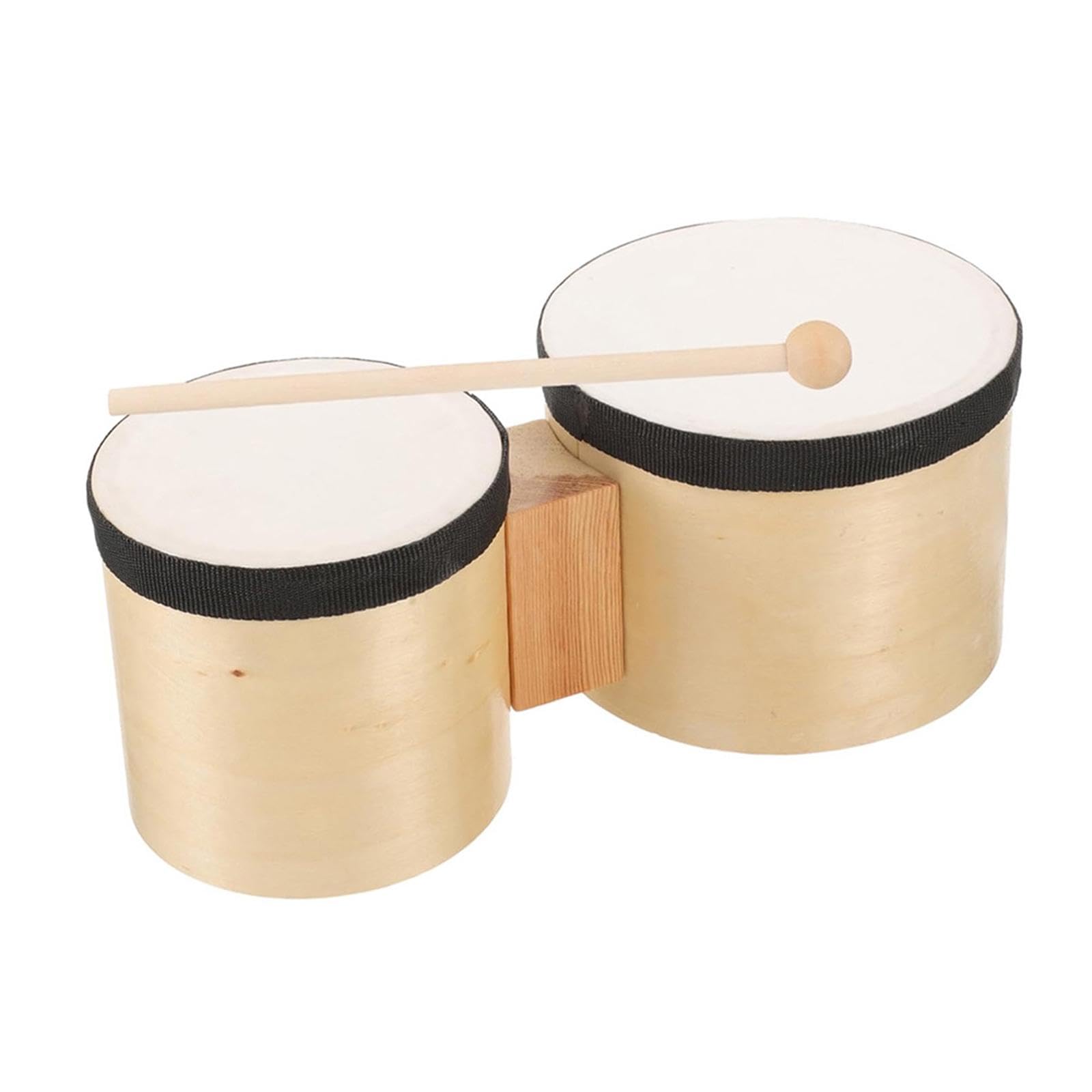 Festival Bongo Drum with Stick Compact Adults Bongos for Early Education 2-4