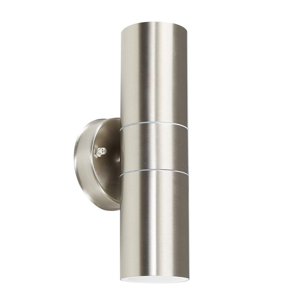 Minisun Modern Stainless Steel External Up Down Security Wall Light ...