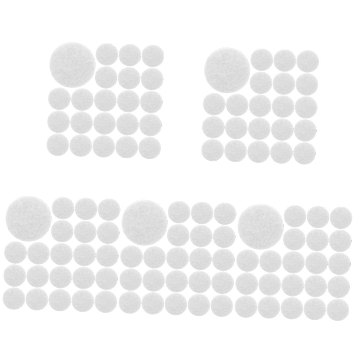 VILLCASE 5sets Felt Stickers for Clothes Clothing Supplies Felt Decals for Clothing DIY Headdress Supplies 500pcs*5