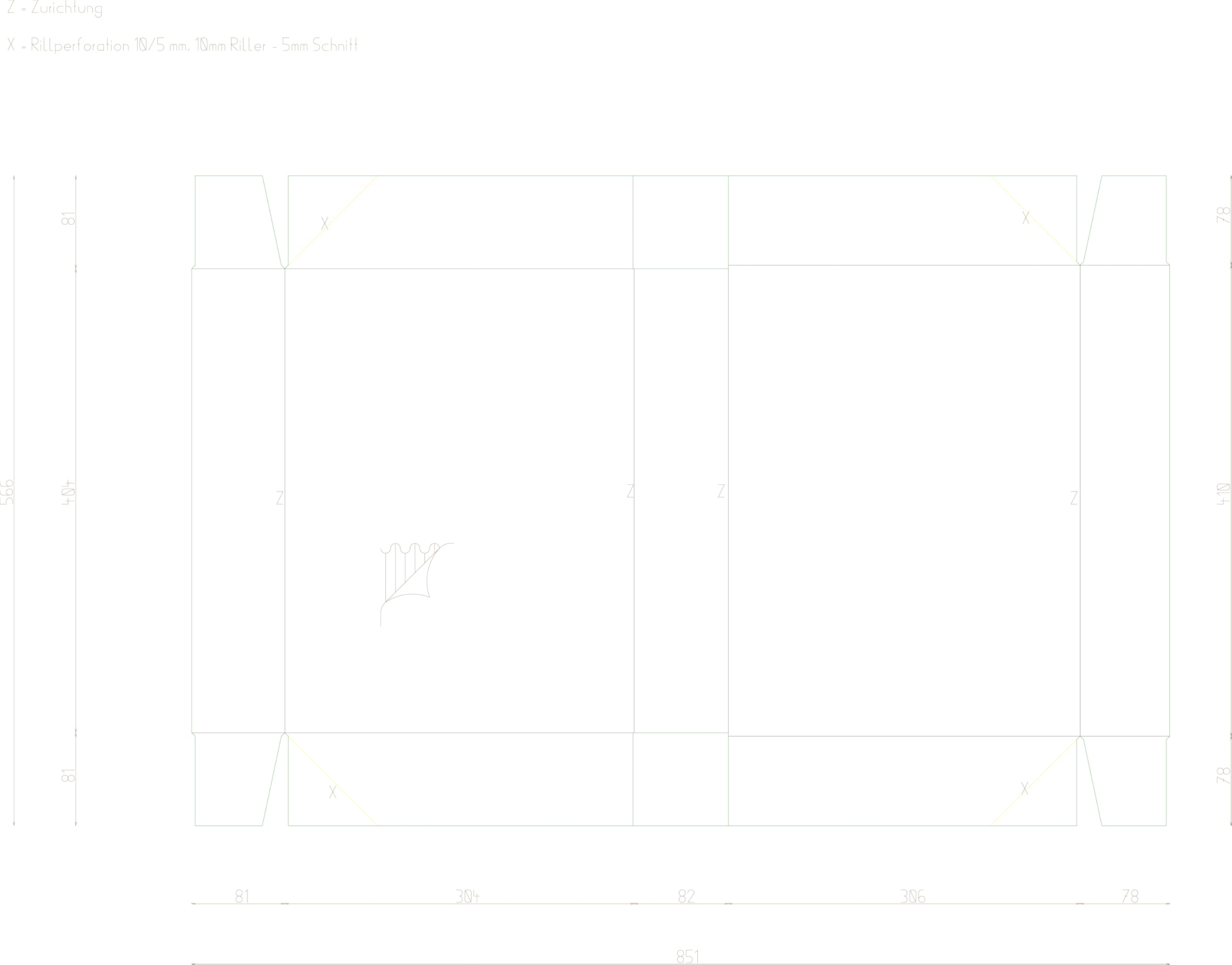 Klappdeckelkarton 400 x 300 x 80 mm Weiß – FEFCO 0759 Systemcontainer, 1.20e, 20 Stück