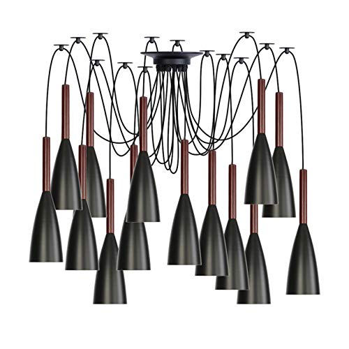Éclairage suspendu de lustre nordique moderne pour salle à manger et îlot de cuisine ajustable
