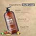 Botanic Hearth Biotin Shampoo With 100% Pure Ginger Oil | Sulfate & Paraben | Free | Enriched With Turmeric Extract, Argan Oil & Vitamin E | For All Hair Types | 16 Fl. Oz