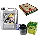 Produktbild Inspektionspaket 5 L LM Top Tec 4100 5W-40 + MANN Filterpaket 9797024