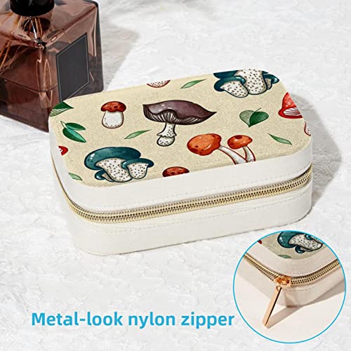 Boîte à bijoux portable : rangement compact en forme de champignon