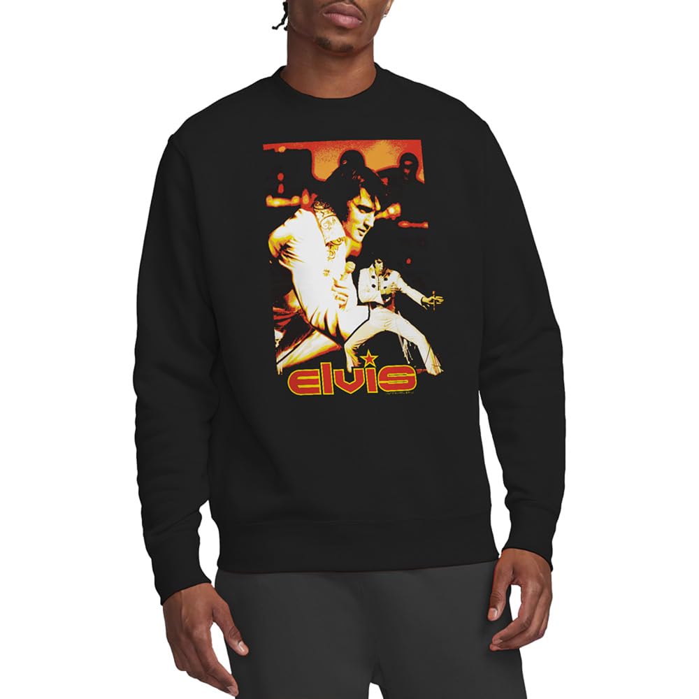 Elvis Presley Unisex Showman Sweatshirt Black Small