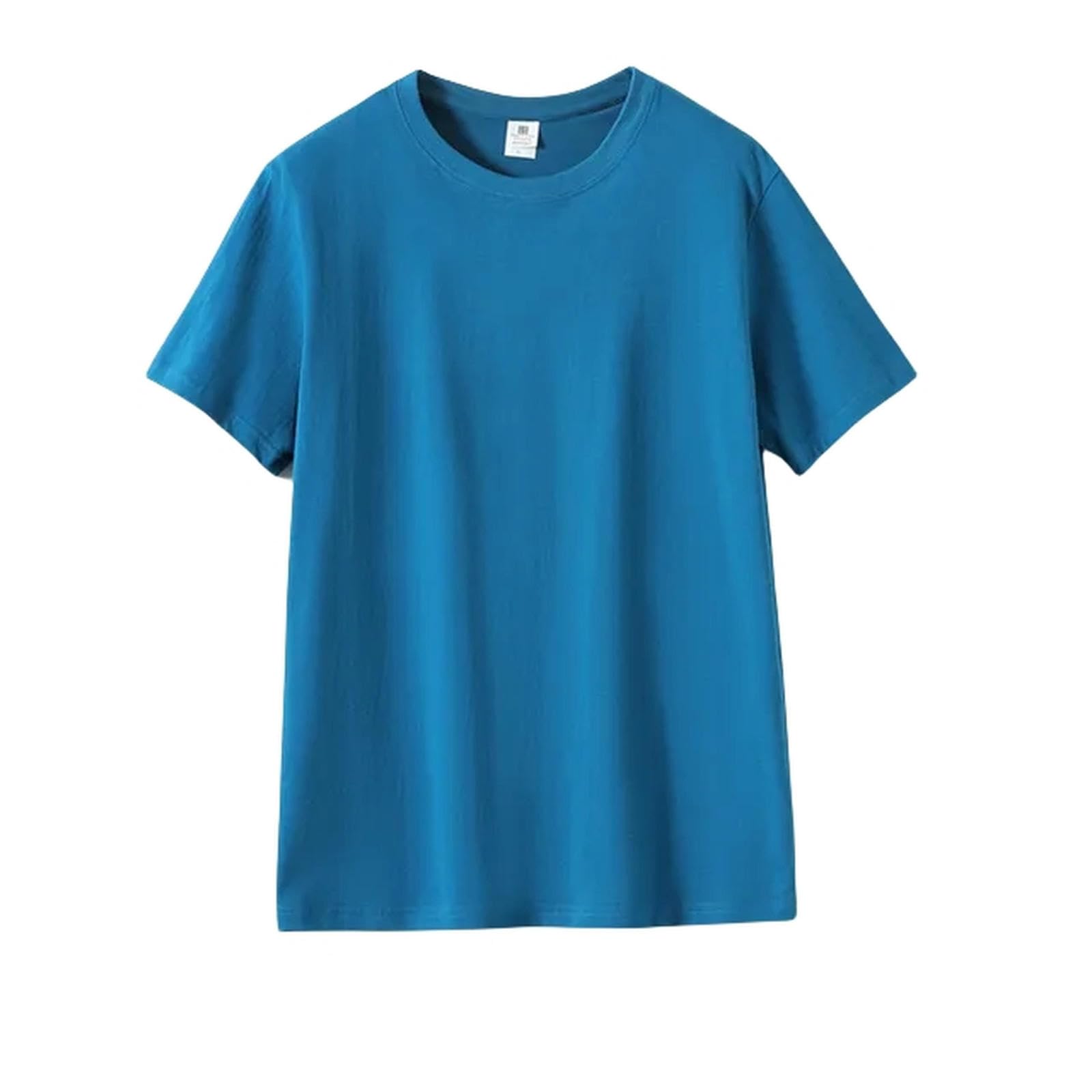 TEidea Męskie T-shirty Męska Koszulka Bawełniana Okrągły Dekolt Krótki Rękaw Wygodne Dół, E, S