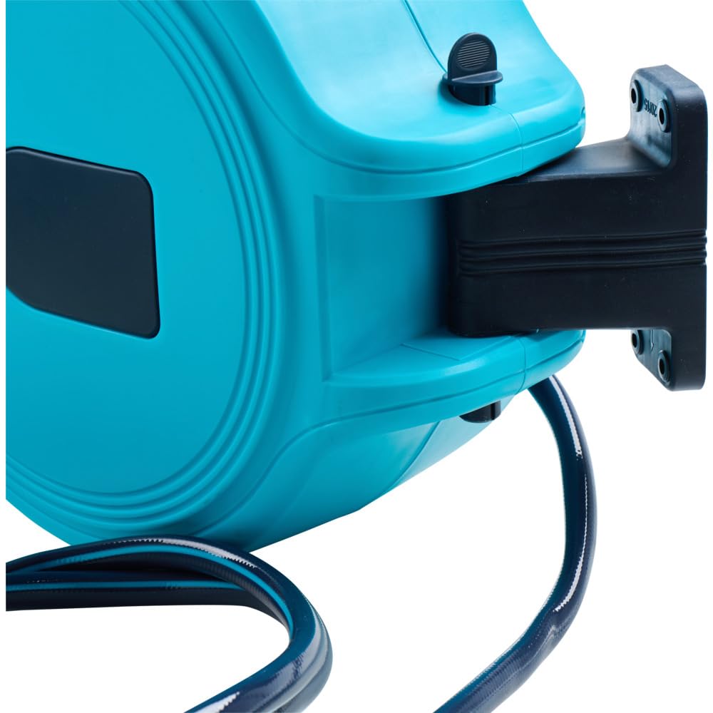 GERMANIA Automatik Schlauchtrommel - 20 + 2 m Gartenschlauch - automatisches Aufwickeln - Wasserschlauchaufroller - Wandmontage