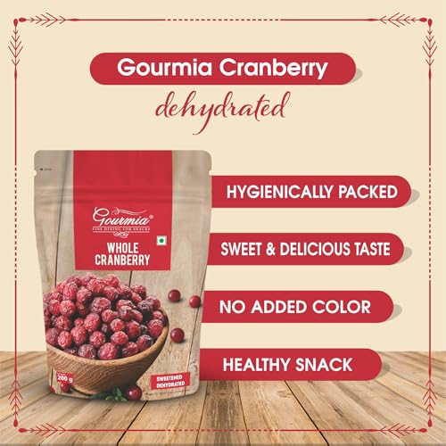Image of Gourmia Dried Whole Cranberry 200g