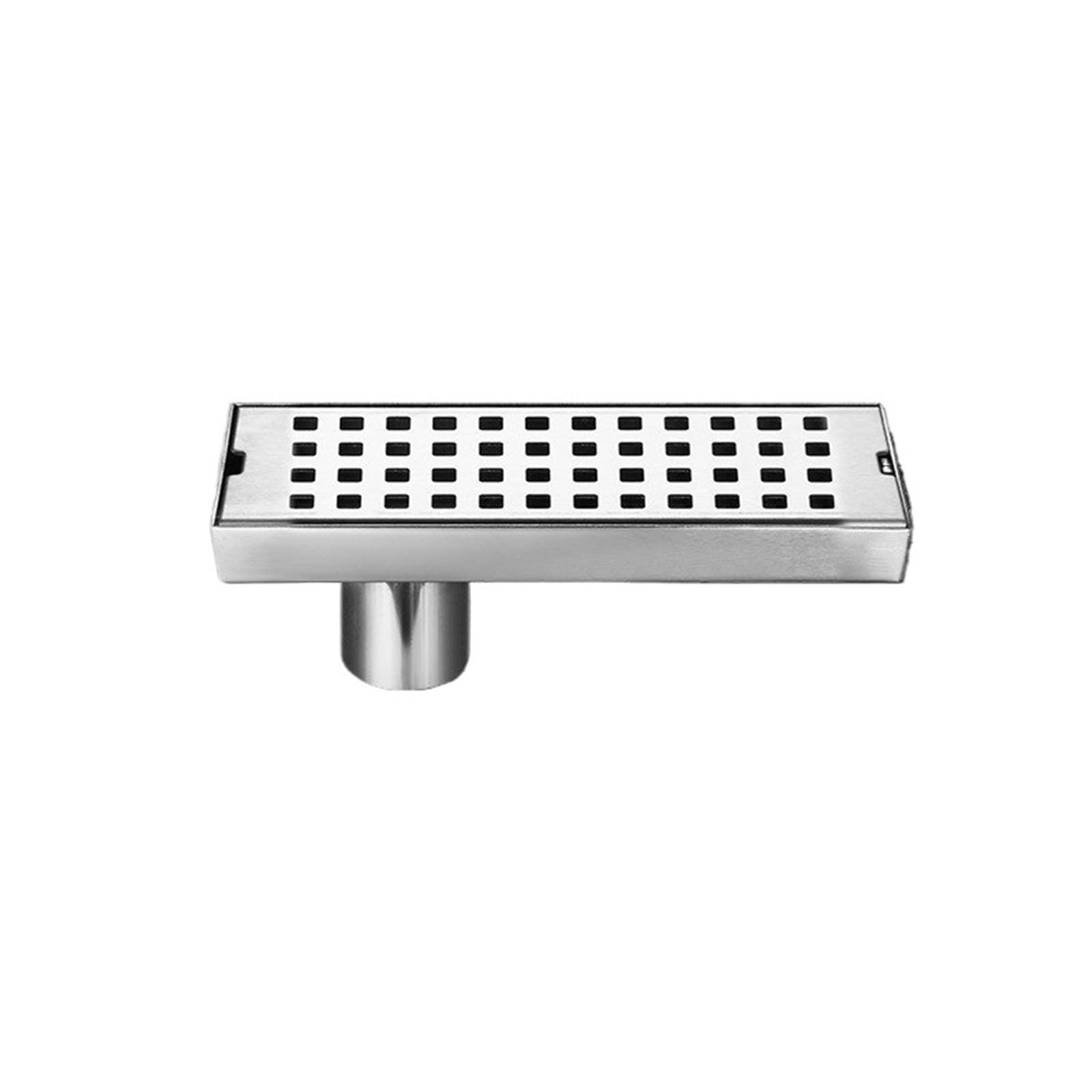 Floor Drain Rectangular Floor Drain Toilet Stainless Steel Thickened Square Hole Large Displacement Long Floor Drain(6.8x20cm C)
