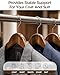 Verahaus Premium Wooden Hangers 6-Pack – Wide Shoulder Non-Slip Design for Coats, Jackets & Suits | 360° Rotating Closet Organizers | Durable & Space-Saving (Vintage Wood)