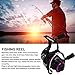Kuuleyn Carbon Fiber Fishing Reel,Handle Baitcasting Trolling Reel,Rocker Left Right Fishing Reel,Spinning Reel Metal High Hardness Double Rocker Arm Reel with Shallow Line Cup for Ice Fishing(3000)