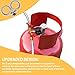 Propane Y Splitter Hose 2 Way Stainless Steel Braided Y Splitter CGA Propane Tank Converter Adapter Hose 5 FT Propane Hose Adapter 1lb to 20lb for QCC1/Type1 20lbs Tank, Camping Stove,Gas Grill,Heater