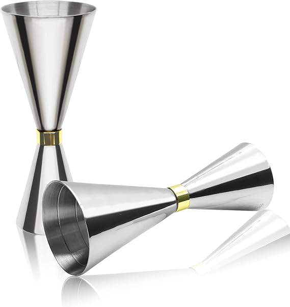 Stainless Steel Cocktail jiggers, LIOUCBD Double Sided Jigger for