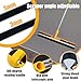 Self Leveling Cement Tool Kit,Epoxy Floor Kit,Self-Leveling Rake,Spike Shoes for Epoxy Flooring,Spike Roller for Self-Leveling,Floor Leveling Tools, 23.62~55.12 inch Telescopic Pole