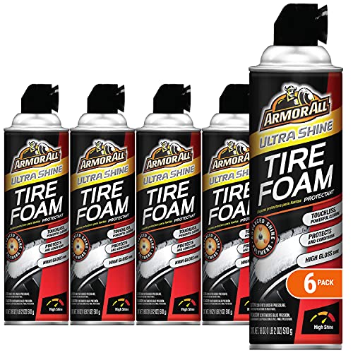 tire foam - Armor All 14900 Tire Foam Ultra Shine, 18-Fluid Ounce Cans (Pack of 6)