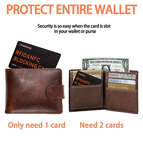 Image of rfid blocking card (orange)