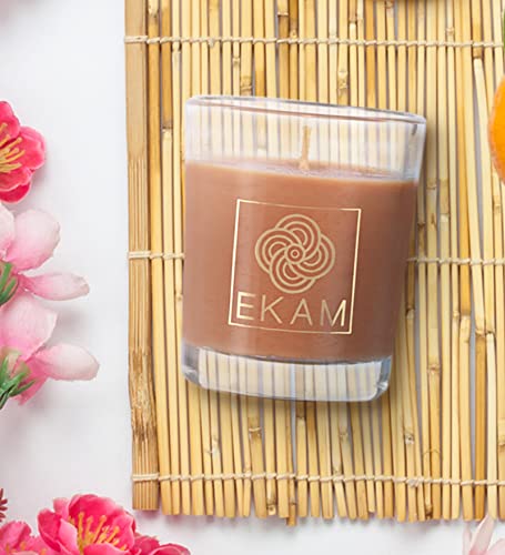 Image of EKAM Driftwood Scented Votive Candle - 40 Grams Each - 10 Hours Burn Time - Ideal for Diwali, Home Decor & Gifting