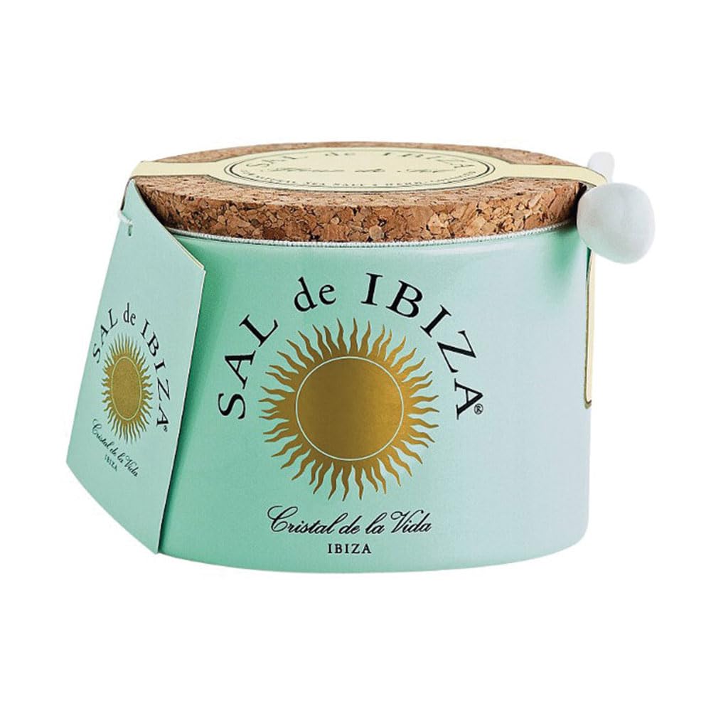 Fuduu.de Sal de Ibiza Mar Blau Fleur de Sel Keramiklöffel 140g