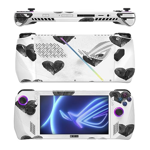 Image of MightySkins Skin Compatible with Asus ROG Ally - Ink Hearts | Protective, Durable, and Unique Vinyl Decal wrap Cover | Easy to Apply, Remove, and Change Styles