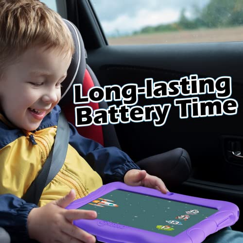 Image of Contixo 7 inch Kids Tablet - V9A 32GB Android Tablet for Ages 3-7, Parental Controls, Pre-Loaded Exclusive 50 Disney Storybooks, WiFi, Kid-Proof Case with Kickstand, Back to School Gift, Purple