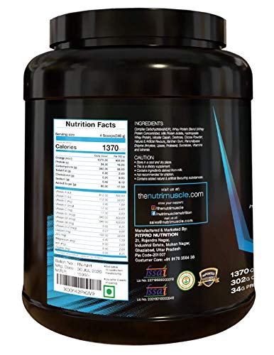 NUTRIMUSCLE-MASSIVE-WEIGHT-GAINER-25-LBS-1134-KGS-CHOCO-LATTE-FLAVOUR-FOR-MUSCLE-AND-MASS-GAIN-MADE-IN-INDIA NUTRIMUSCLE MASSIVE WEIGHT GAINER - 2.5 LBS - 1.134 KGS - CHOCO LATTE FLAVOUR - FOR MUSCLE AND MASS GAIN - MADE IN INDIA