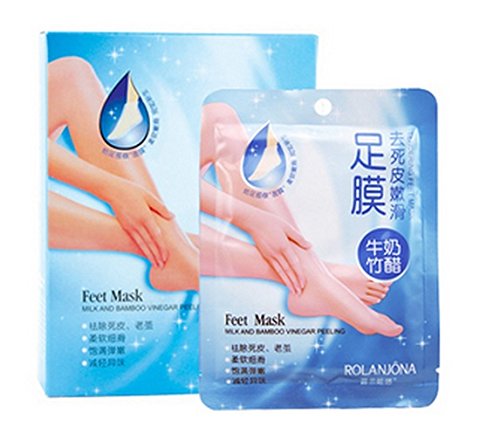 4 Pairs=8 pcsCrystal Foot mask Exfoliating Scrub mask Foot mask sox Foot Care Sticker Health Care