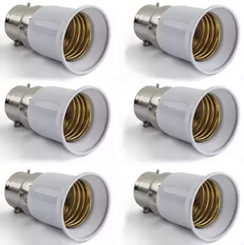 SEASPIRIT B22ConvertE27-Holder-9 Aluminium, Plastic Light Socket (Pack of 6) Plastic Light Socket (Pack of 6)-image-5