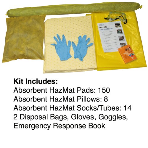 Image of Oil-Dri L90450 Haz Mat Mobile Utility Spill Chest, 50 Gallon Spill Kit (Pack of 1)
