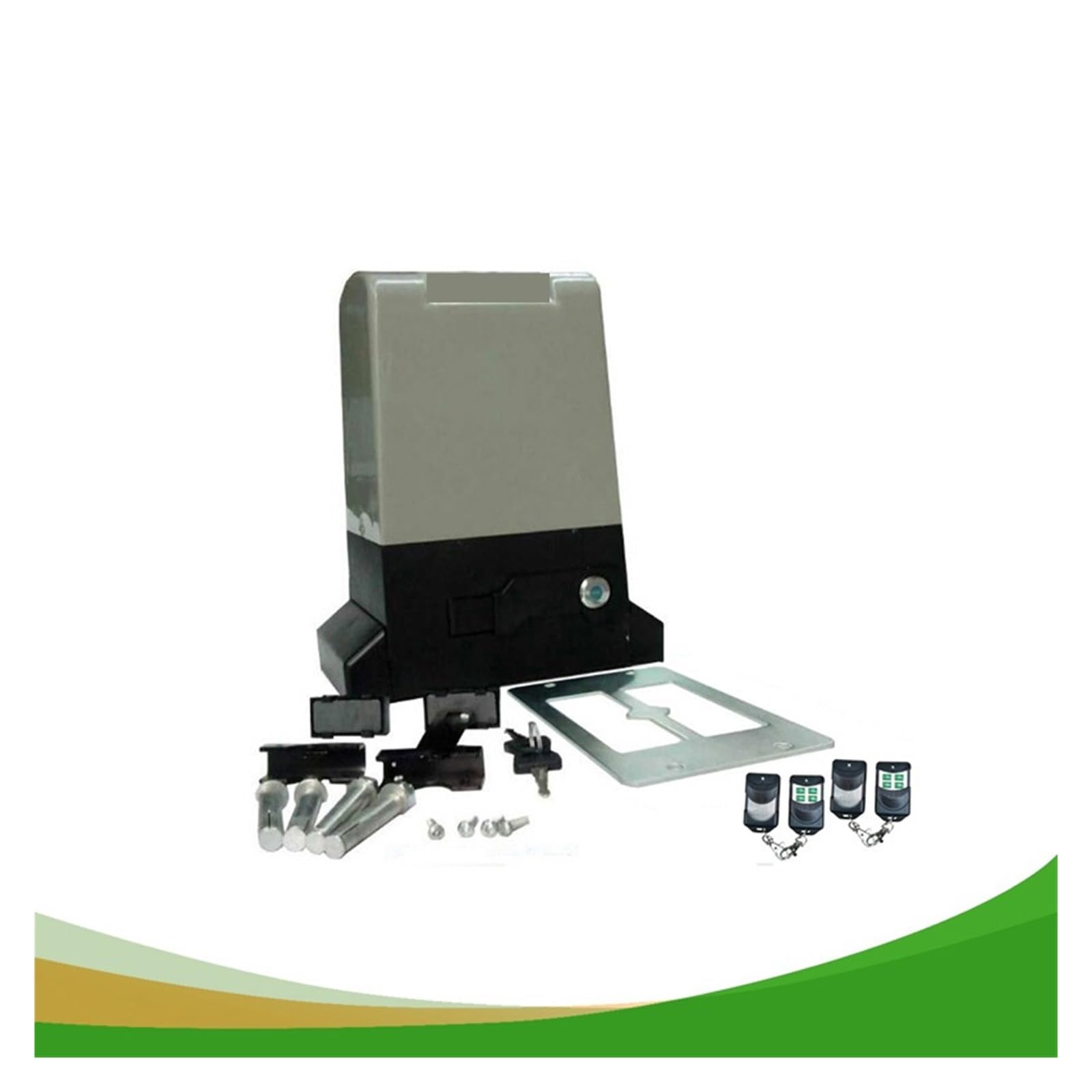 Kit para abrir puertas, Motor de apertura puerta corredera automática for hasta 800 kg (fotocélulas, botón, lámpara, teclado, abridor GSM opcional)(Kit8)
