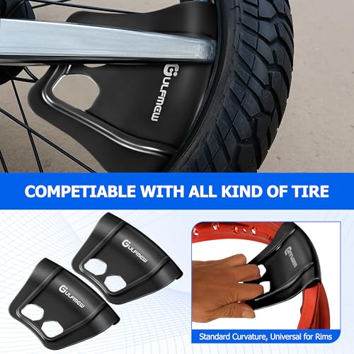 Image of 2 Rim Protectors for Tire Changing, Wheel Rim Guard Kit, Black