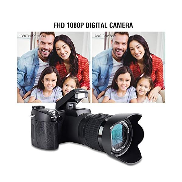 Garsentx Camcorder, 3,0 Zoll TFT LCD 33MP HD Digitale Videokamera Unterstützung 8-facher Digitalzoom mit 0,5-fachem… – Bild 5