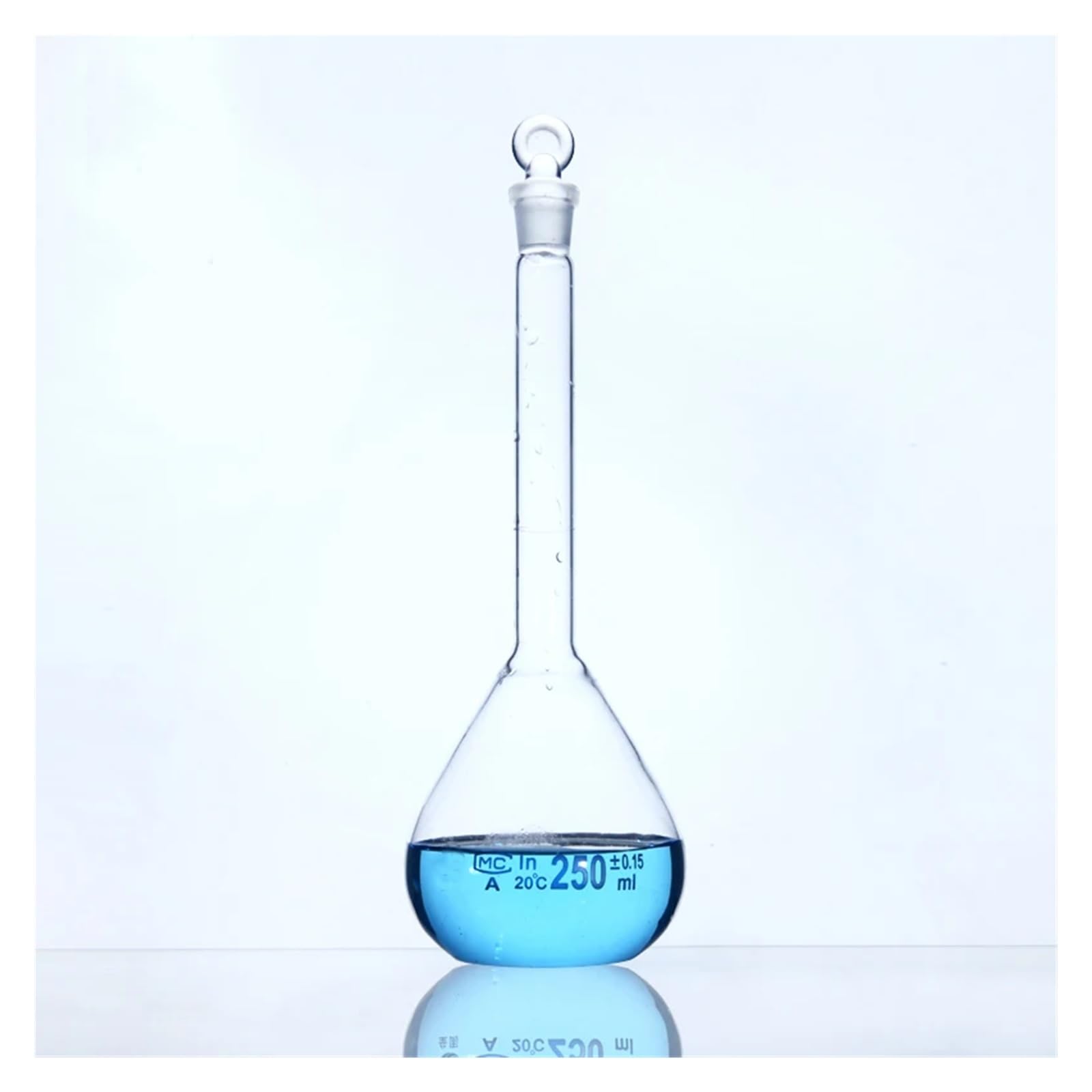 Matraz aforado de vidrio que mide el equipo de laboratorio de Pyknowmeter(1000mL 2 pieces)