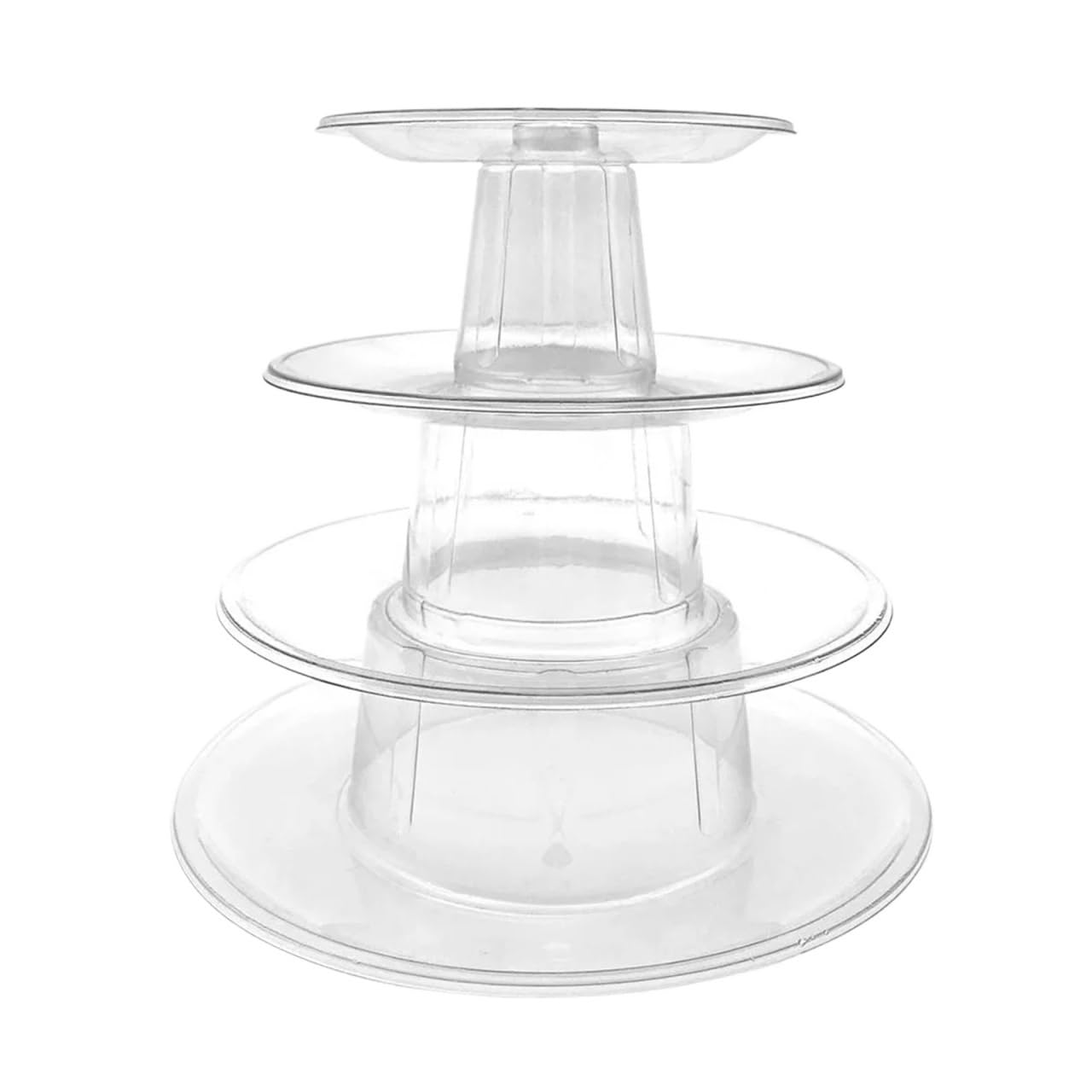Zhsoao 4 Tiers 4/6 Tiers Transparent Cake Stand For Cake