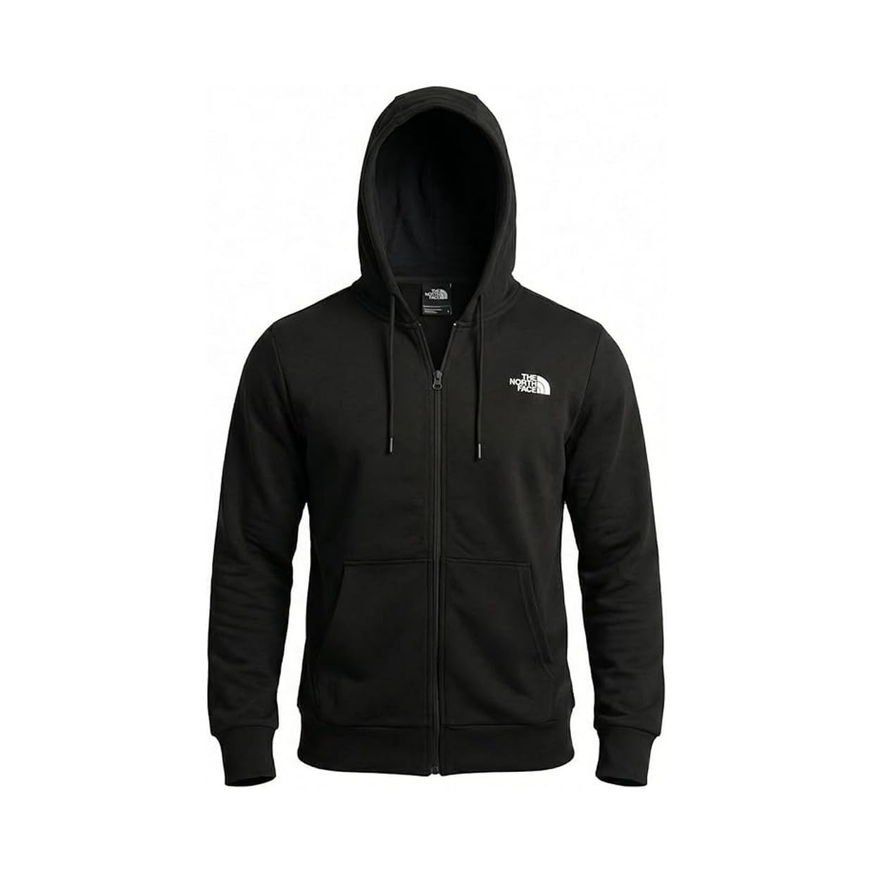 The North Face Men's Simple Dome Light Regular Full Zip Hoo Jacket, Tnf Black, L