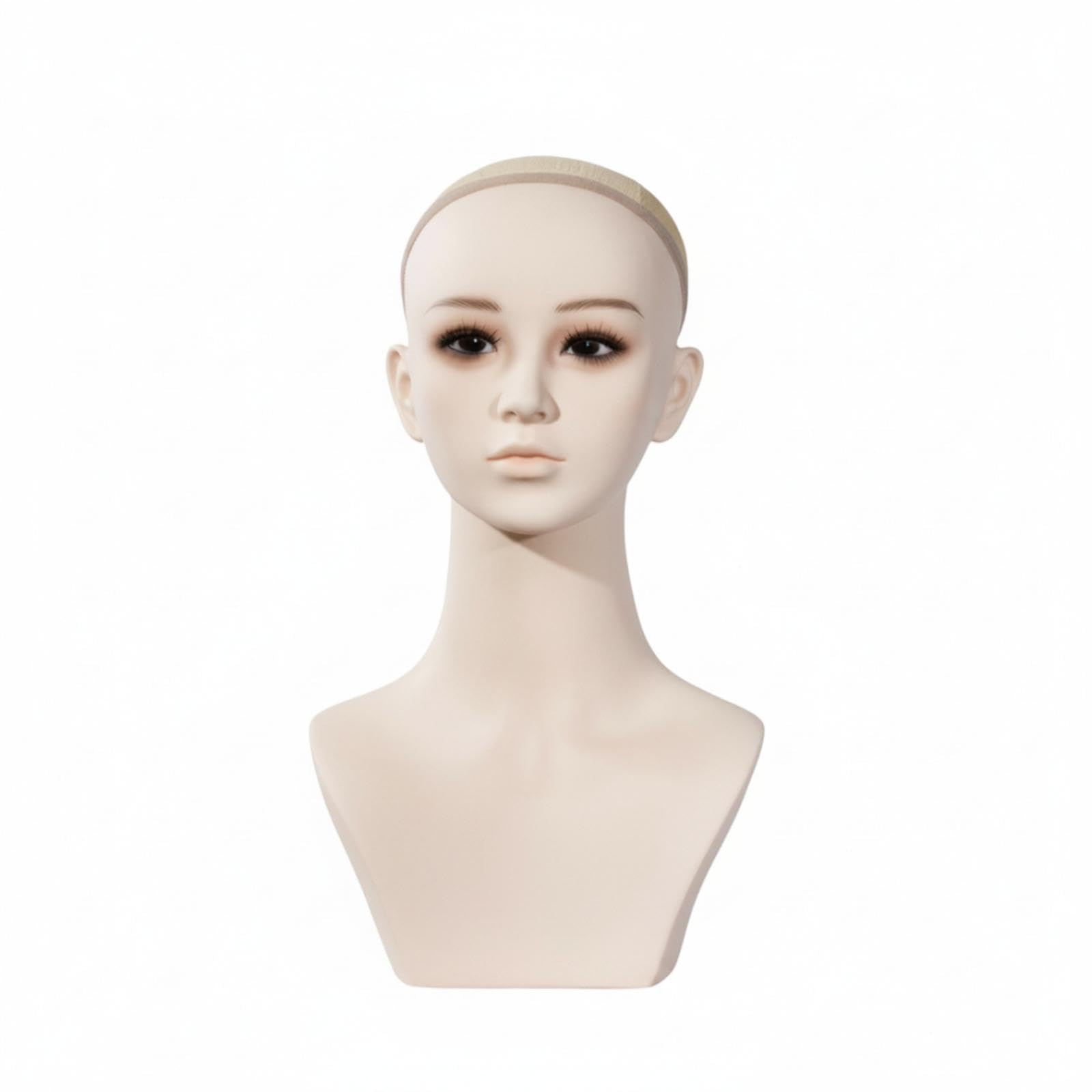 Mannequin Head with Shoulders Matte Display Head with Shoulders Smooth Jewelry Display Bust for Jewelers, Photographers, Salons, Studios, Storefronts-image-7