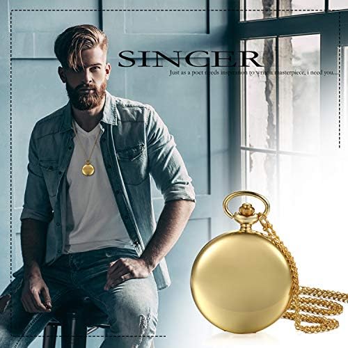 SIBOSUN Taschenuhr, Doppelte Albert-Kette, T-Bar, U Produktbild-Vorschau 7