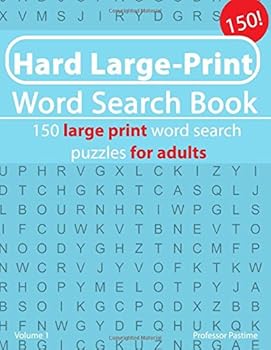 Paperback Hard Large Print Word Search Book: 150 large print word search puzzles for adults (Hard Large Print Word Search Book's) Book