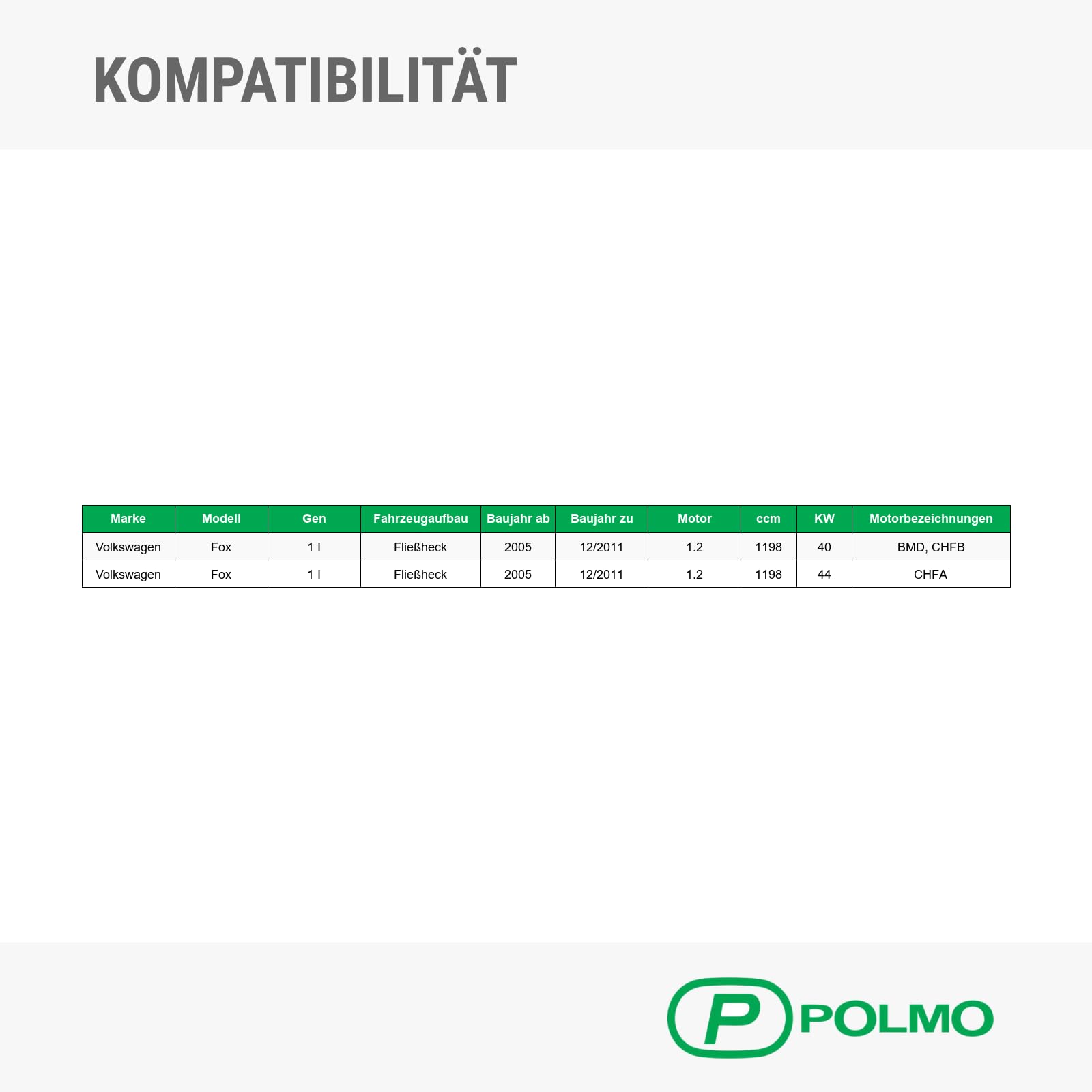 POLMOstrow Auspuff für VW Fox 1 I 2005-2011 | Vorschalldämpfer, Motoren: 1.2 | Fließheck