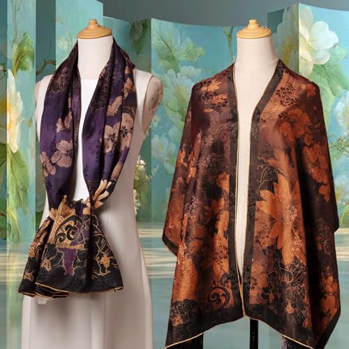 Foulard long en soie coffret cadeau d'exception jacquard 1247 - 4