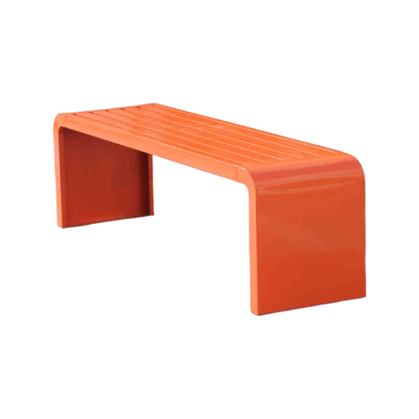 Banco de jardín resistente a la intemperie, acero galvanizado, 120 x 40 x 45 cm, diseño soldado duradero, de una pieza, fácil mantenimiento, asiento al aire libre para parque, jardín, porche, balcón