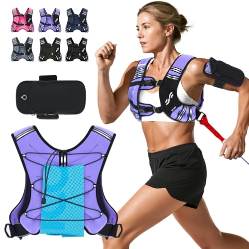 Sportneer Gewichtsweste mit reflektierenden Streifen für Gewichtheben, Laufen und Fitness 3,6 kg/ 5,4kg/ 6,8 kg/ 9kg/ 11kg, Brustgröße Verstellbar, Praktische Tasche, Gefüllte Gewichtsweste Sportneer Gewichtsweste mit reflektierenden Streifen für Gewichtheben, Laufen und Fitness 3,6 kg/ 5,4kg/ 6,8 kg/ 9kg/ 11kg, Brustgröße Verstellbar, Praktische Tasche, Gefüllte Gewichtsweste