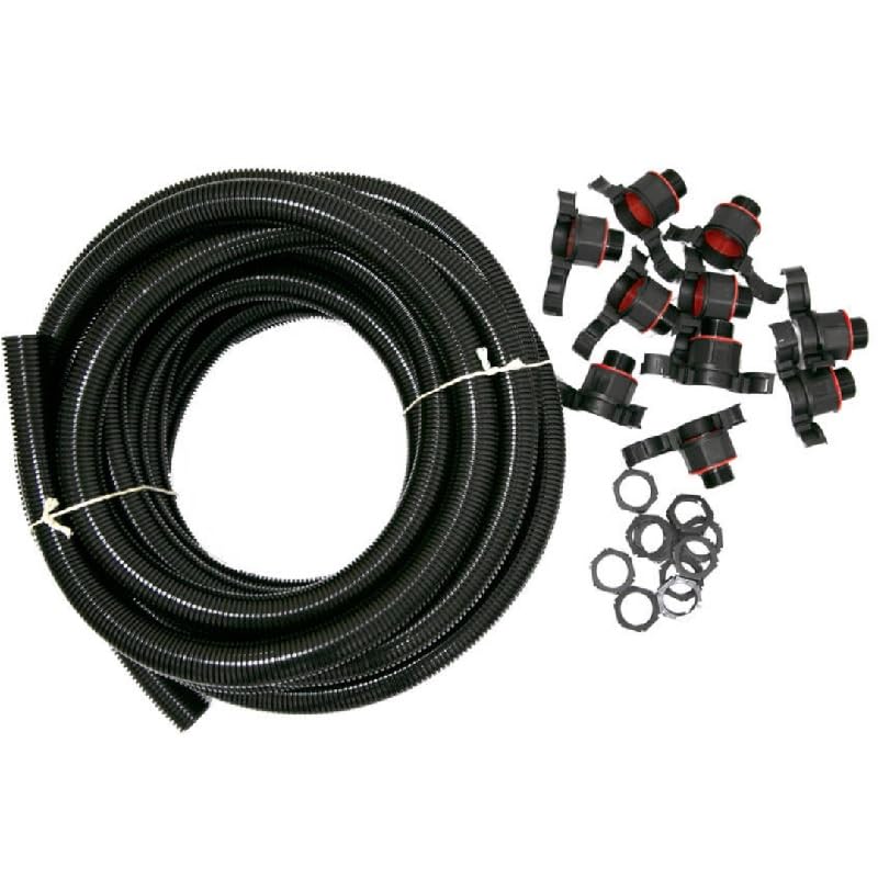 Wiska Brace 20mm Flexible Black Conduit Contractor Pack Waterproof c/w 10 Glands & Locknuts IP68 – 10112304
