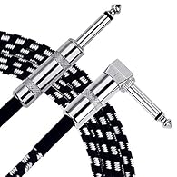 6.3 mm 1/10.2 cm diameter straight L-plug connector. Good connection for connecting electric guitars, basses, keyboards to an amplifier or PA system Well shielded: the cables have good interference immunity, low noise, no hum or interference, but hig...