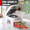 Mueller Pro-Series All-in-One, 12 Blade Mandoline Slicer for Kitchen, Food Chopper, Vegetable Slicer and Spiralizer, Cutter, Dicer, Grater, Kitchen Gadgets Sets with Container, White Sand/Gray #1