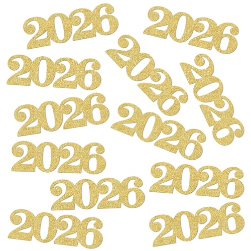 Image of Qttier 2026 Confetti Gold Glitter 5.4 inches
