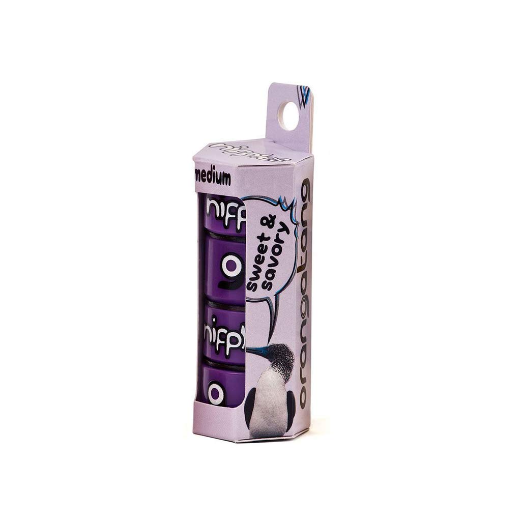 Orangatang Nipples Lot de 4 bagues pour longboard Violet Taille M
