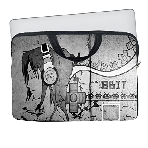 Image of TheSkinMantra Chain Laptop Sleeve Bag Compatible with Laptop /Macbooks /Chrombook /Notebook /Zbook (15.6 Inch (Handle), Music is On)