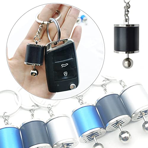 Temi Shifter Gear Keychain,6 Speed Shifter Keychain,Mini Car Gear Shift Stick Knob Keyring Manual Transmission Gearbox Key Chain Creative Car Key Fob Keychain Accessories(Black) #TOP4