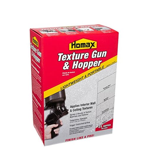 Homax Pneumatic Texture Gun and Hopper, 3L - Texturing Tool (041072046305)